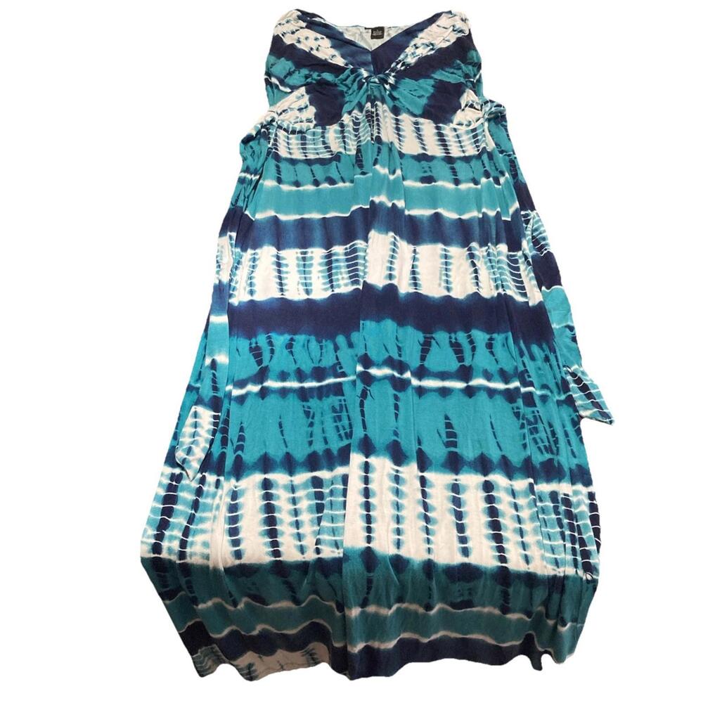 Design History Tie Dye Maxi Dress Tie Back